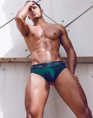 Hot Aktiv Nrg Brief Underwear-Green Active Underwear