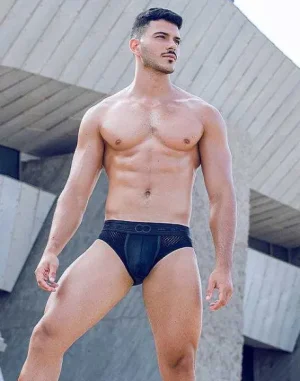 Online Aktiv Pegasus Brief Underwear-Black/Green Active Underwear