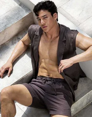 Clearance Breezy 6" Classic Linen Shorts-Dark Gray Shirts & Vests