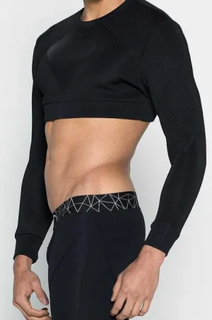 Fashion J50 Blk Aktiv Short Sweater Beach Tops