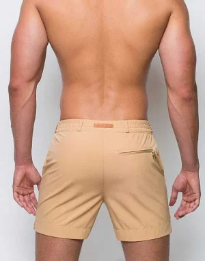 Cheap S80 Avalon Shorts-Beige Beach Shorts