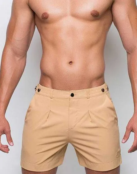 Cheap S80 Avalon Shorts-Beige Beach Shorts