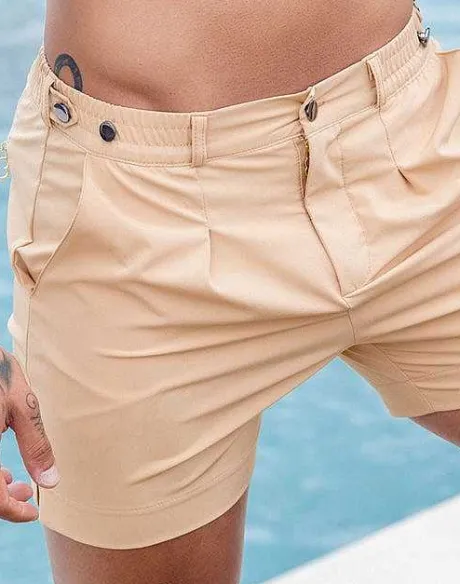 Cheap S80 Avalon Shorts-Beige Beach Shorts