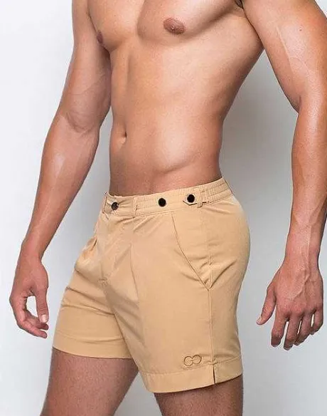 Cheap S80 Avalon Shorts-Beige Beach Shorts