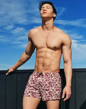Discount S50 Print Shorts-Hawaiian Night Beach Shorts