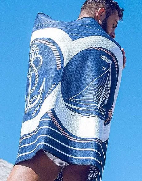 Flash Sale Sand Free Beach Towel-Yatch Club Beach Towels