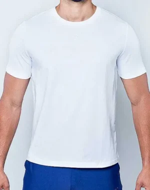 Cheap T21 Peruvian Cotton Crewneck T-Shirt-White Beach Tops