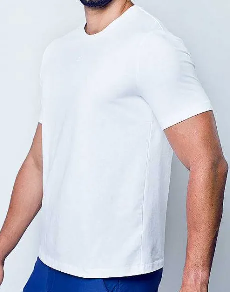 Cheap T21 Peruvian Cotton Crewneck T-Shirt-White Beach Tops