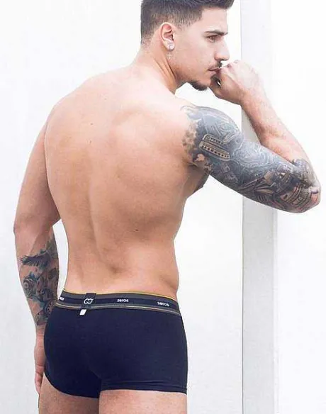Fashion U31 Adonis Trunk Underwear-Black Trunks