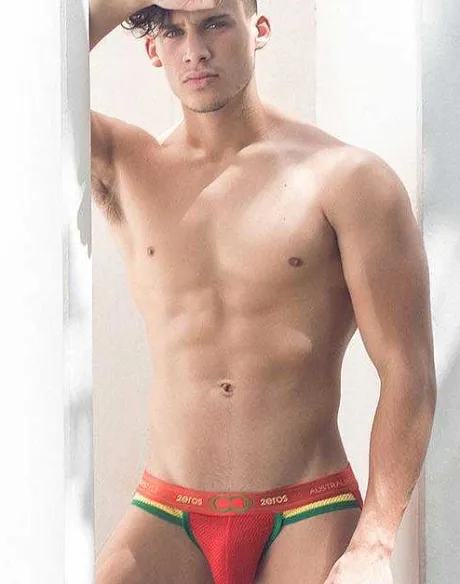 New U93 Aeolus Jockstrap Underwear-Red Tempest Active Underwear