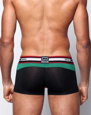 Store U31 Vavoom Trunk Underwear-Black/Green Trunks