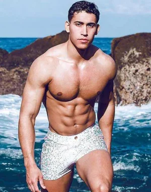Clearance V60 Bondi Print Swim Trunks-Moana Sustainable Beachwear