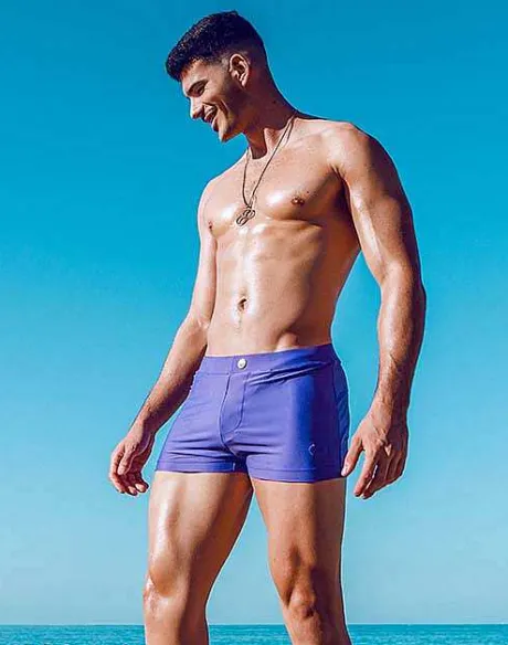 Cheap V60 Bondi (Series 2) Swim Trunks-Dusted Purple Swimwear