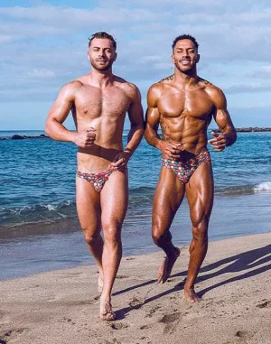 Flash Sale V20 Print Swim Brief-Retro Red Swimwear