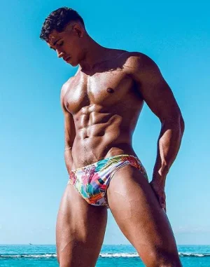 Flash Sale V10 Print Swimwear-Aves Purple Swimwear