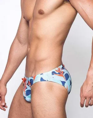 Fashion V20 Swim Brief-Caribbean Twist Sustainable Beachwear